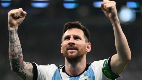 Lionel Messi broke the deadlock for Argentina with a brilliant strike.