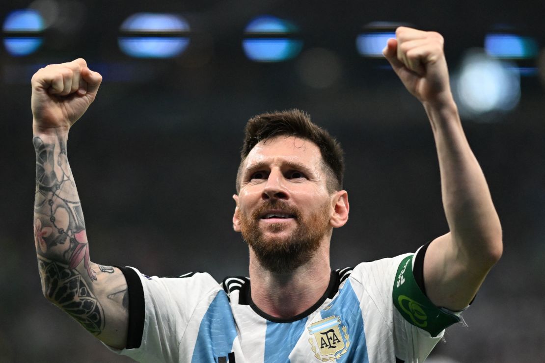 Lionel Messi broke the deadlock for Argentina with a brilliant strike.