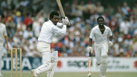 David Murray plays for a West Indies team in a one-day international against South Africa in Durban, during a controversial tour in February 1983.