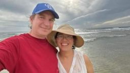 Undated photo shows Americans Corey Allen (left) and Yeon-Su Kim who disappeared during a kayaking trip off the coast of Mexico.The photo was posted on a verified GoFundMe campaign set up to help pay for search efforts to find the couple.