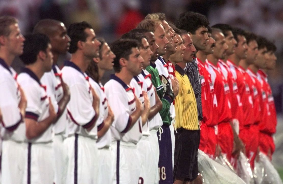 The last time Iranian and American teams faced off at a World Cup was in France, in 1998. 
