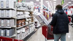 A shopper at a Target store on Black Friday in Chicago, Illinois, on Friday, Nov. 25, 2022. 