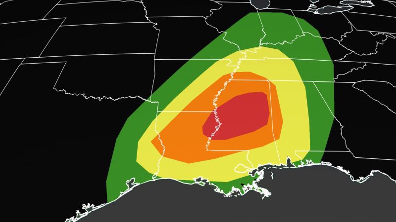 Tornadoes: A “Specially Hazardous Situation” Tornado Watch has been issued for 3 southern states