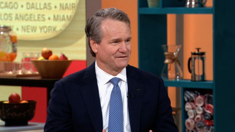 Bank of America CEO predicts mild recession next year