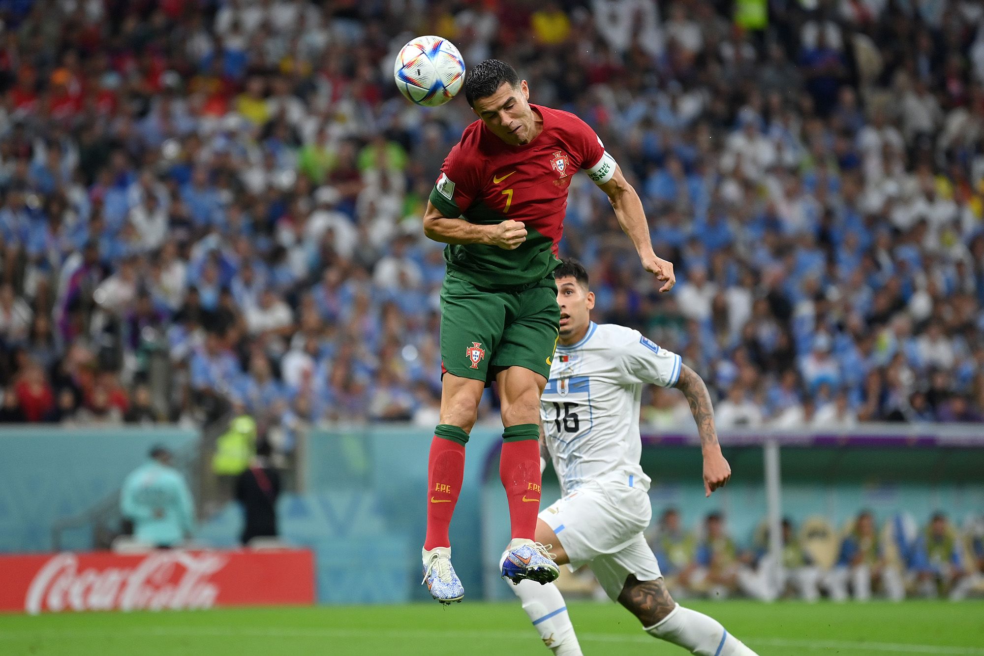 the beautiful game — Cristiano Ronaldo during the match vs