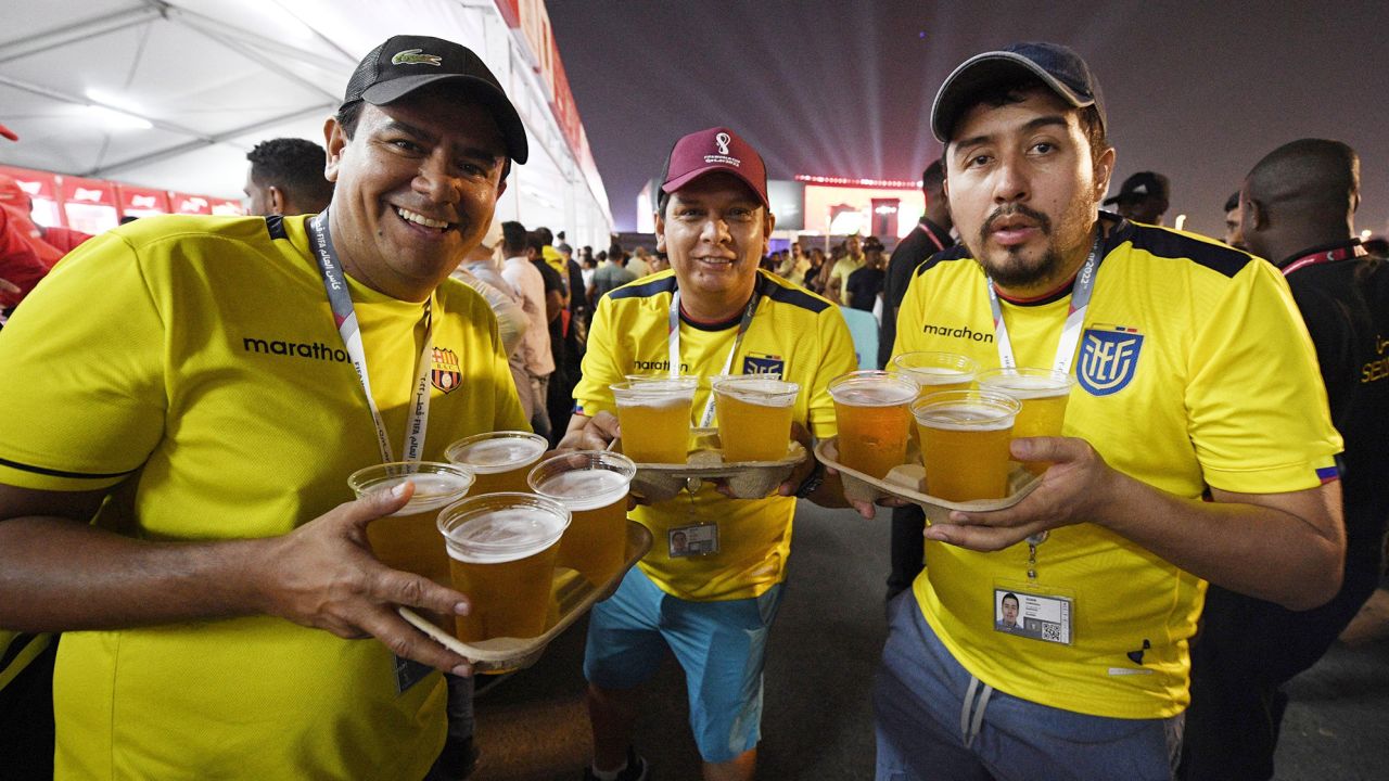 The FIFA Fan Festival site in Doha serves beer after 7 p.m.