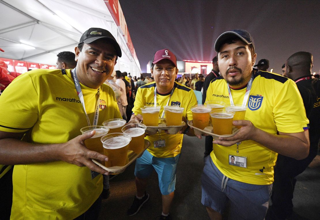 The FIFA Fan Festival site in Doha serves beer after 7 p.m. 