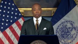 New York Mayor Eric Adams speaks during a news conference on November 29, 2022.