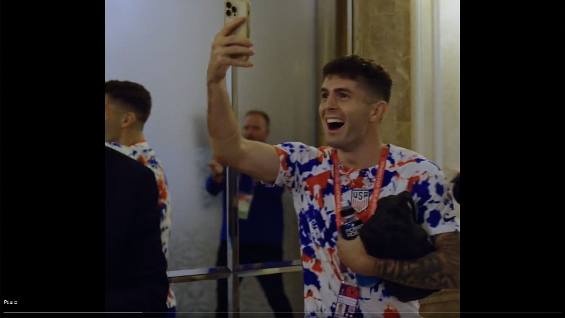 USA celebrate with 'qualified' banner despite not reaching Qatar World Cup  yet, as Christian Pulisic scores hat-trick and dedicates worm celebration  to young fan