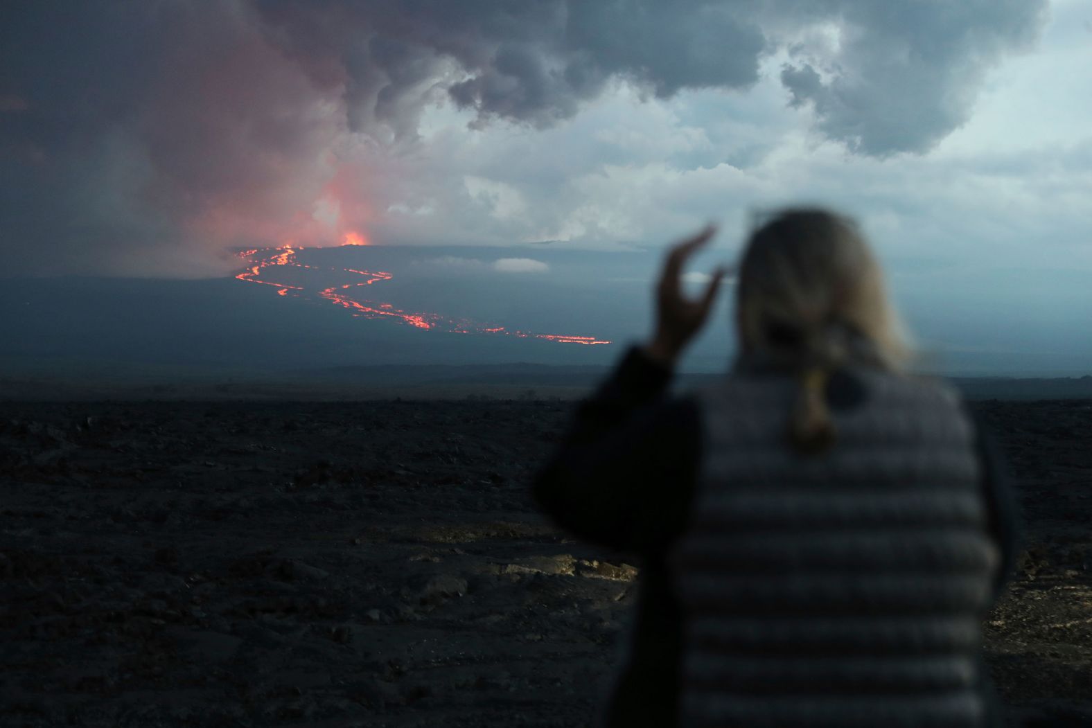 The volcano last erupted in 1984.