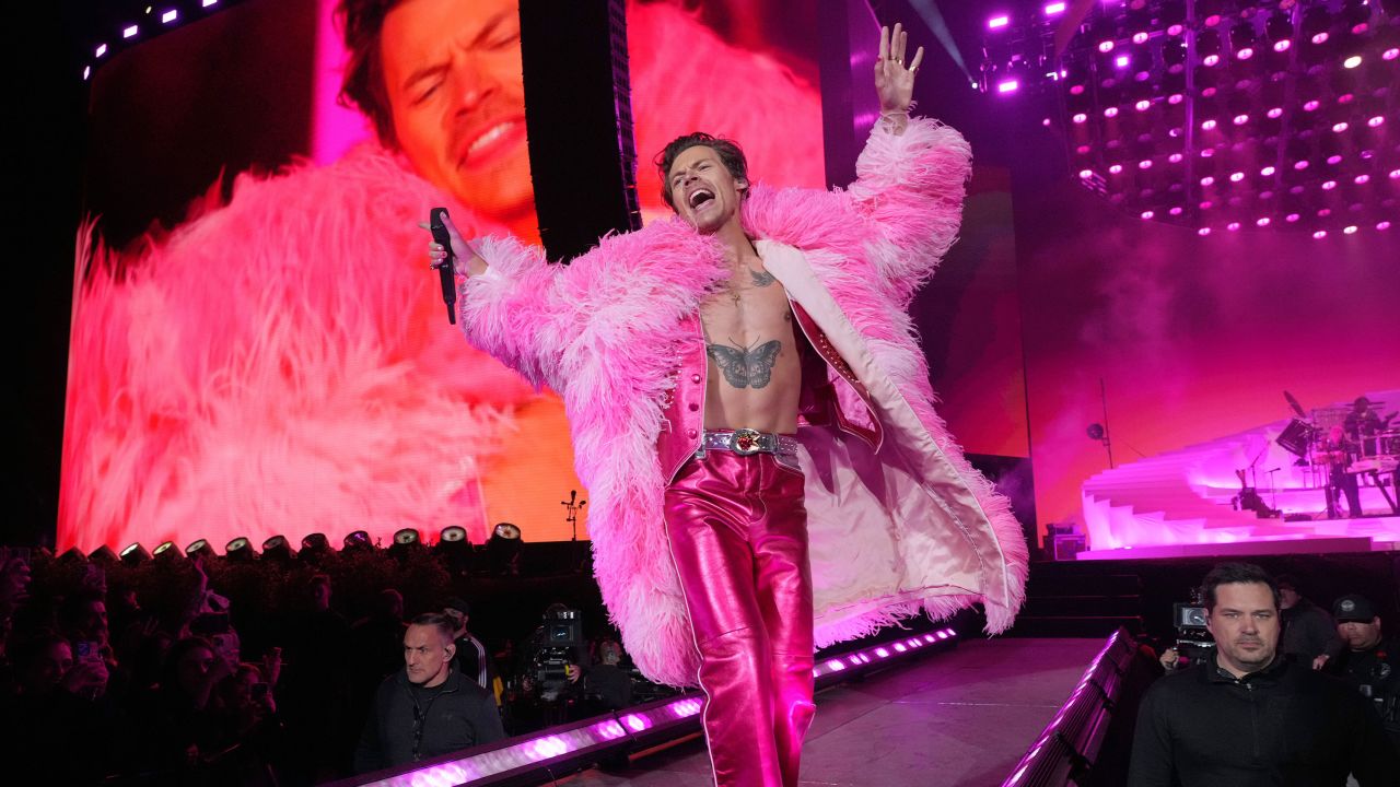 Harry Styles, pictured performing during the 2022 Coachella festival, is featured on this year's Spotify Wrapped. 