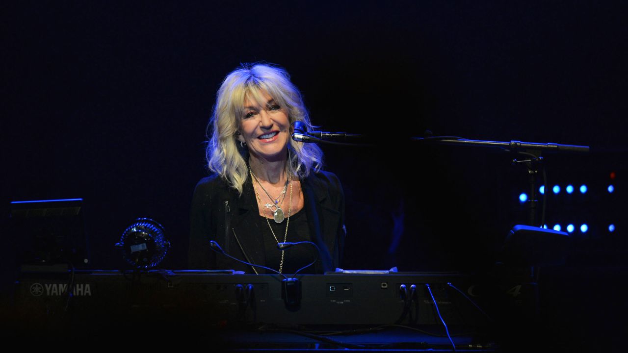 Christine McVie of Fleetwood Mac performs at the Paramount Theatre on July 27, 2017 in Denver, Colorado. McVie died Wednesday after a short illness, according to a statement from her family. 