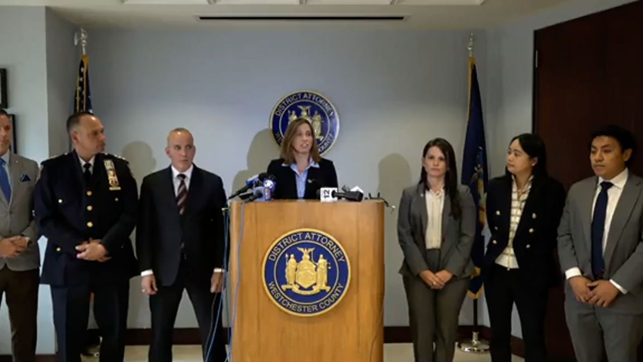 Westchester County District Attorney Miriam E. Rocah speaks during a news conference on November 30.