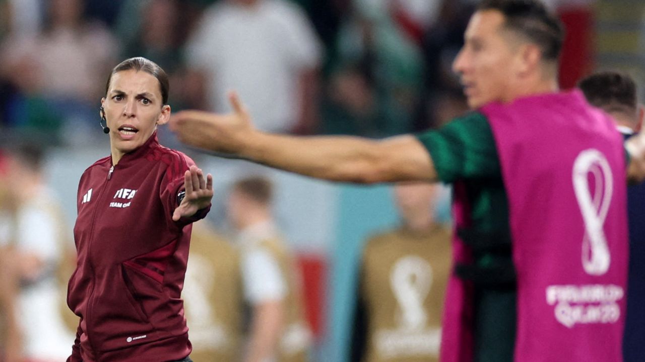 Stéphanie Frappart was the fourth official for the Mexico vs. Poland World Cup game on November 22, 2022.