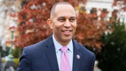 UNITED STATES - NOVEMBER 30: Democratic Caucus Chair Hakeem Jeffries, D-N.Y., is seen after being elected to the leader of House Democratic Caucus on Wednesday, November 30, 2022. 