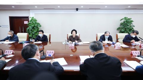 Chinese Vice Premier Sun Chunlan made no mention of