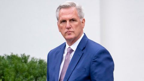 House Minority Leader Kevin McCarthy on November 29, 2022, at the White House in Washington. 