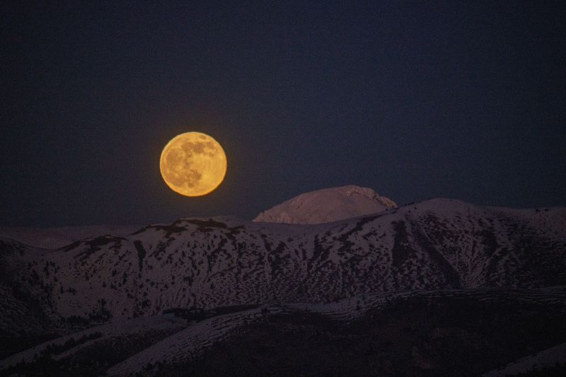 bright light on moon