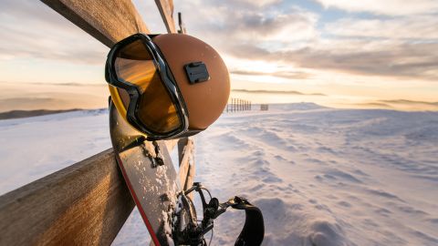 Just wearing a helmet can ward off many head injuries when participating in winter sports.