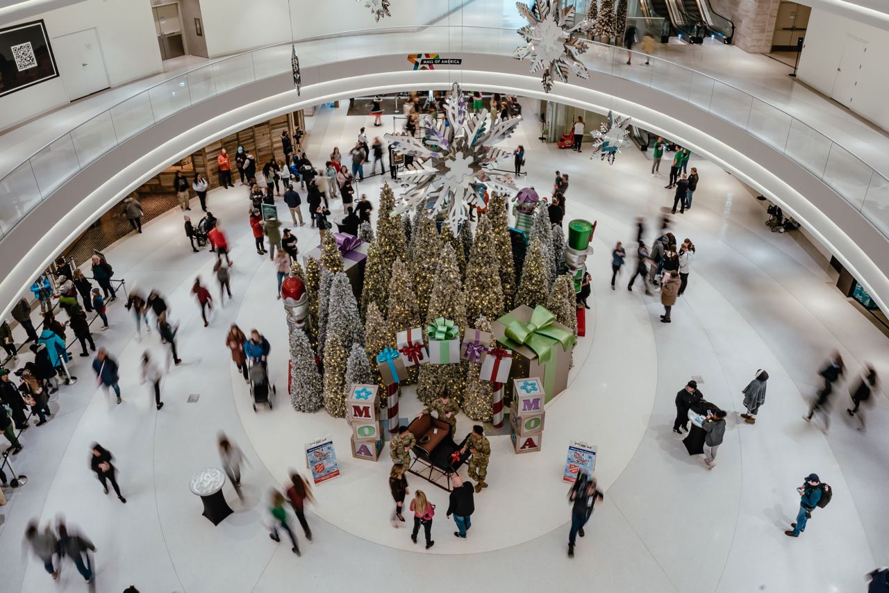People shop at the Mall of America in Bloomington, Minnesota, on Friday, November 25. Online Black Friday sales in the United States <a href="https://www.cnn.com/2022/11/28/business/black-friday-sales-numbers/index.html" target="_blank">topped a record-breaking $9.12 billion this year</a>, according to Adobe Analytics, kicking off a solid start to the holiday shopping season despite inflation and other economic concerns.