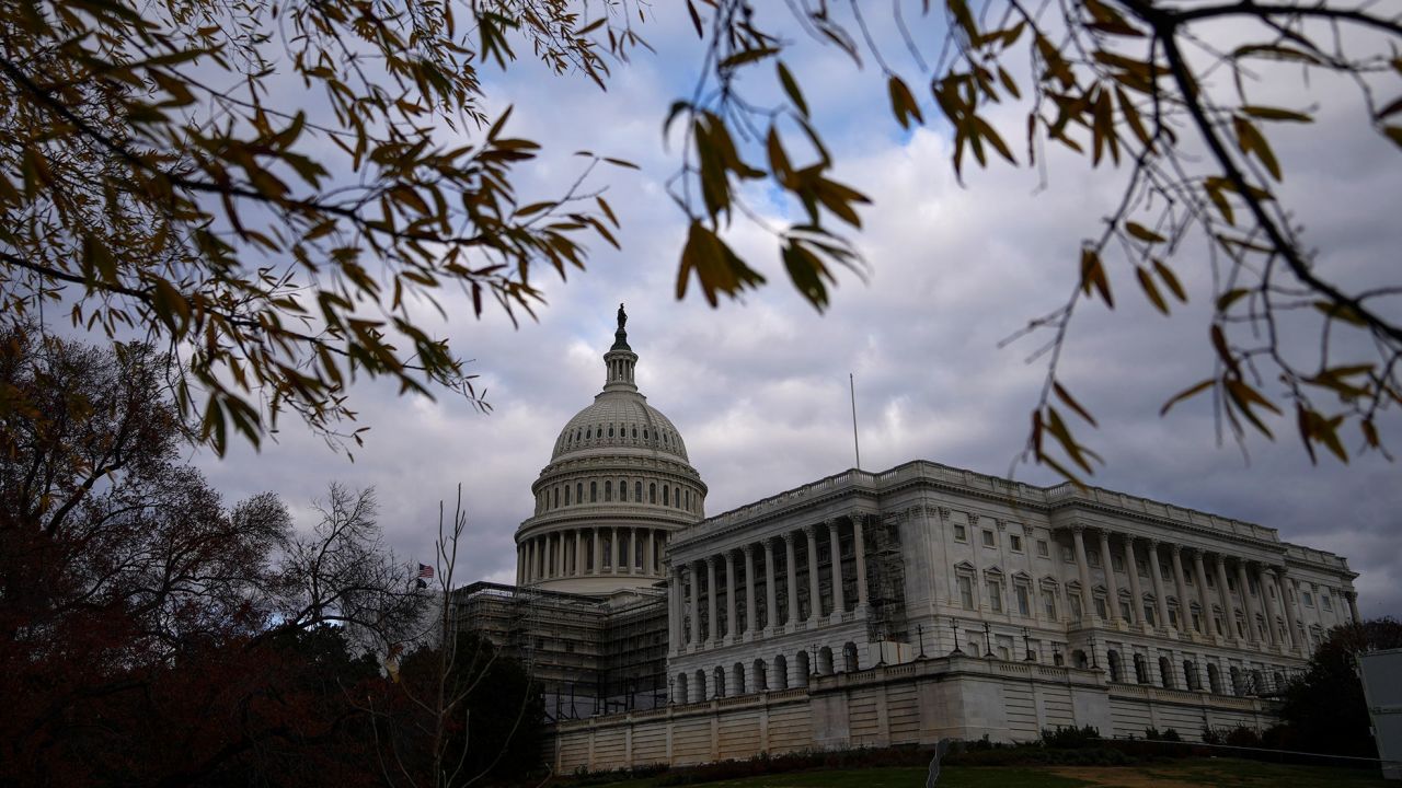 WASHINGTON, DC -  A view of the US Capitol building on November 28, 2022 in Washington, DC. 