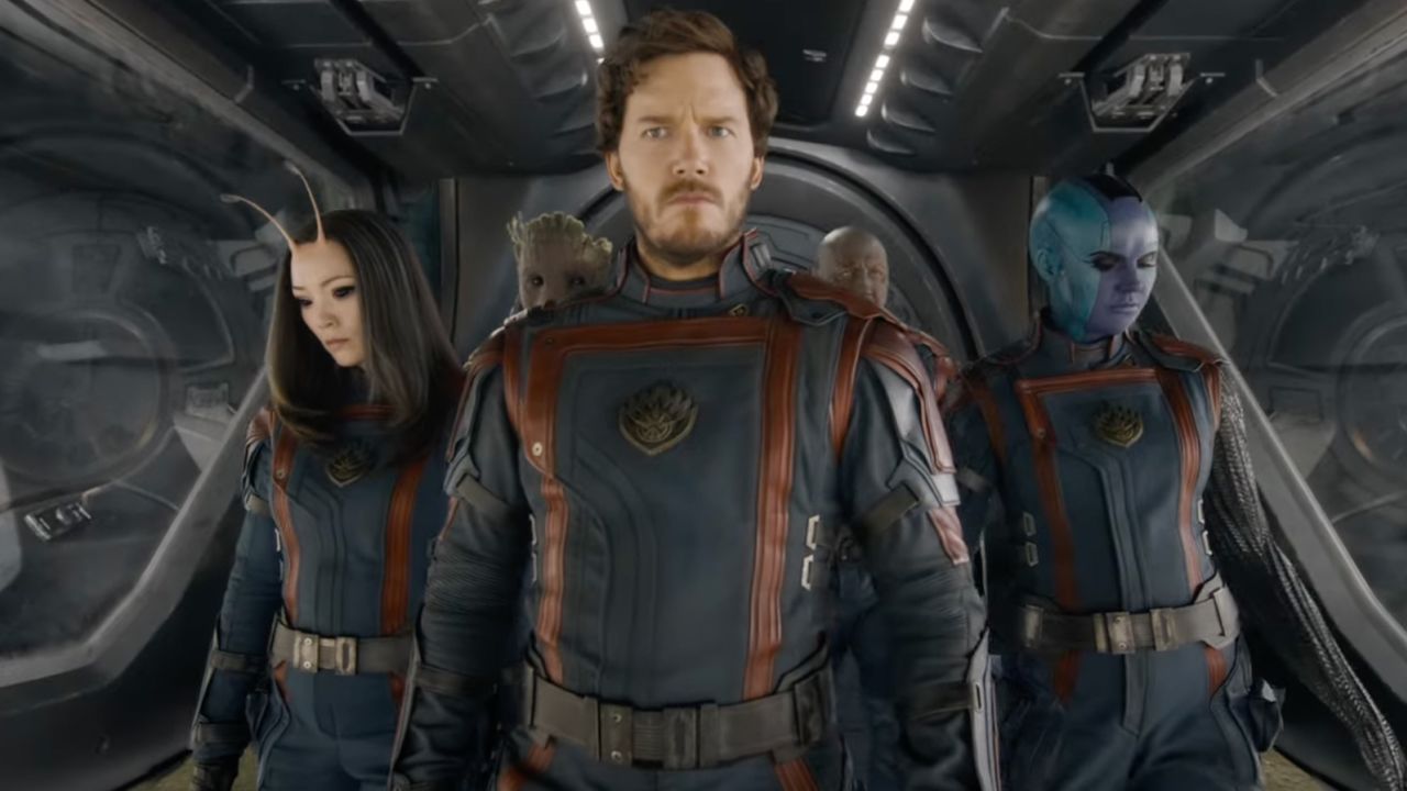 Pom Klementieff, Chris Pratt and Karen Gillan in "Guardians of the Galaxy Vol. 3."