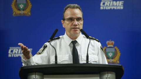 Winnipeg Police Chief Danny Smyth provides an update Thursday to the homicide investigation.