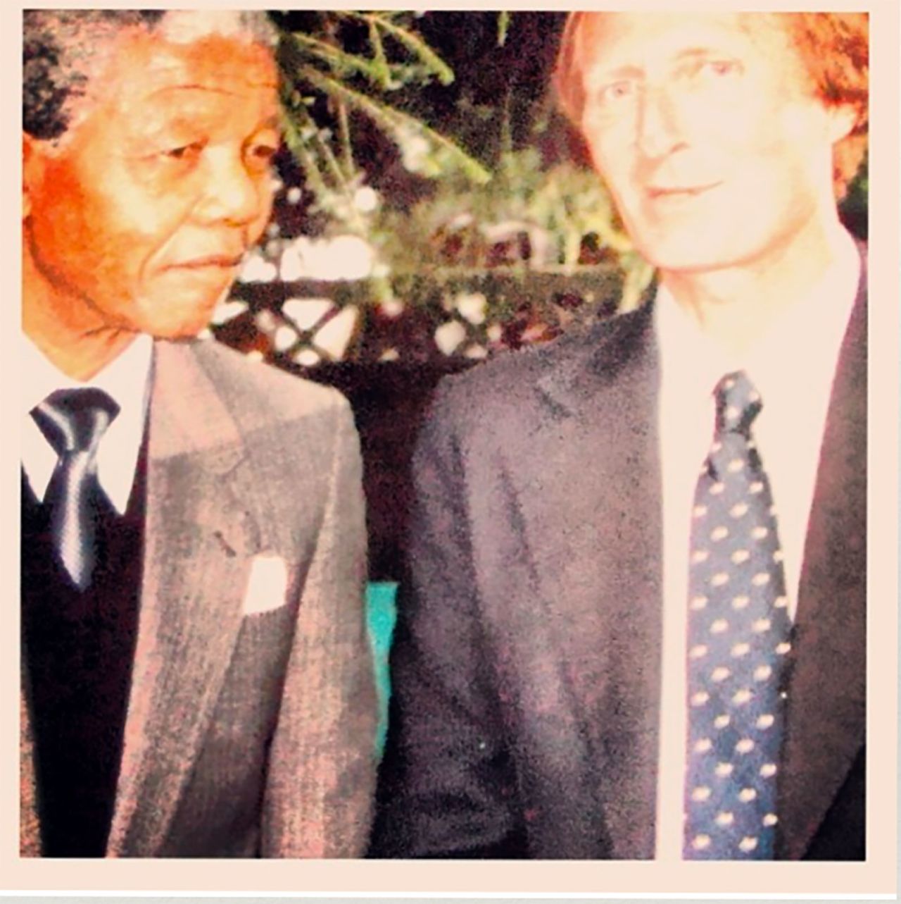 Strieker interviewed South African President Nelson Mandela shortly after his 1994 election, a momentous occasion for the country and a career highlight for Strieker.