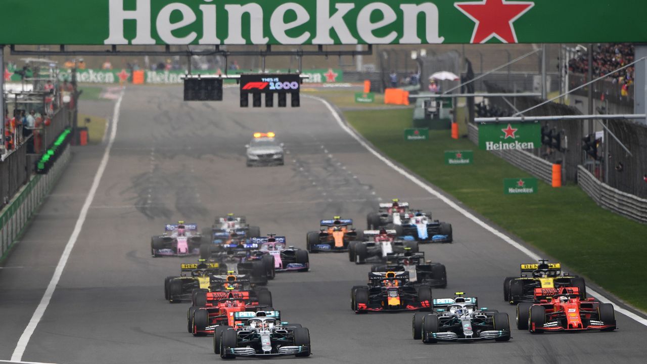 Drivers take part in the 2019 Chinese Grand Prix in Shanghai.