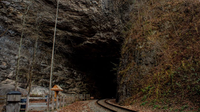 <strong>Natural Tunnel, Virginia:</strong> Formed over a million years as a result of the limestone and bedrock being dissolved by groundwater, this railway tunnel is now a key attraction in a state park named for it.