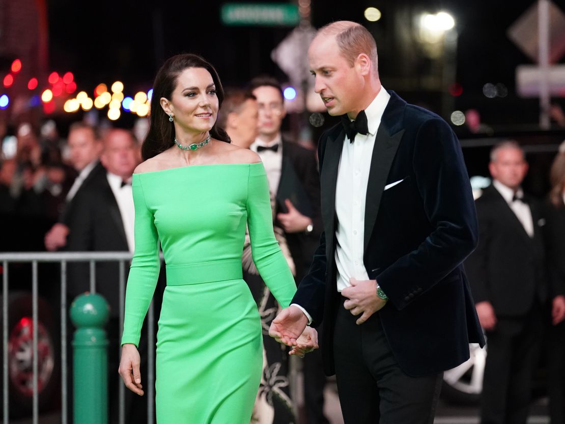 The Prince and Princess of Wales arrive for the second annual Earthshot Prize Awards Ceremony at the MGM Music Hall at Fenway, in Boston, Massachusetts.