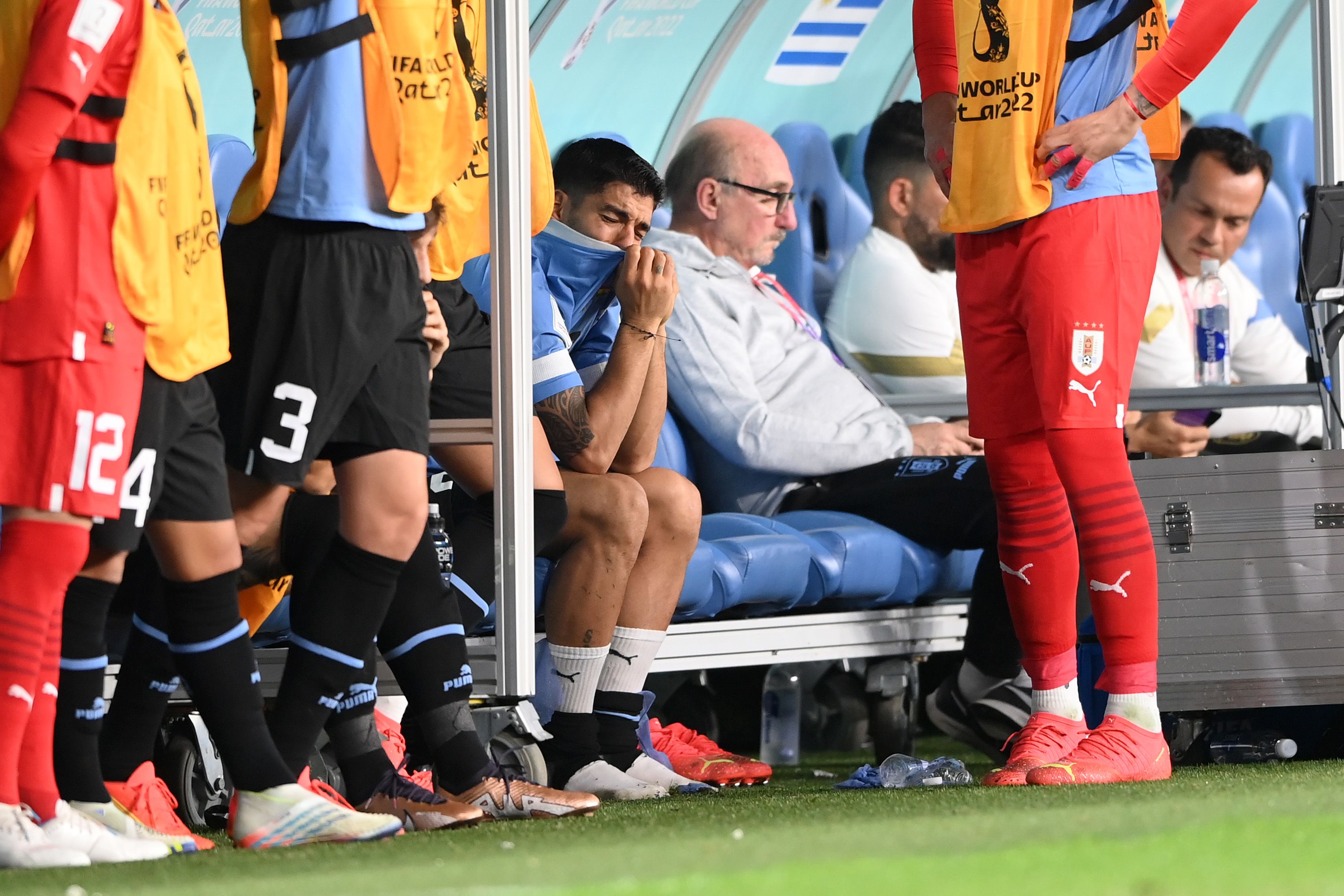 Tears for Suarez! Uruguay fall at group stages after Portugal fail to do  them a World Cup favour