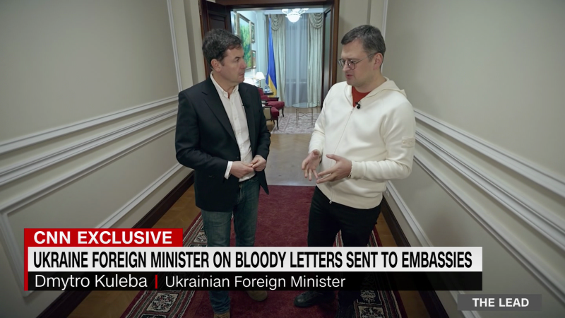 In a CNN exclusive interview, Ukraine’s foreign minister reacts to bloody packages sent to some of his country’s embassies in Europe | CNN