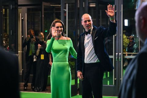 Britain's Prince William and Catherine, Princess of Wales, arrive for the Earthshot Prize awards at the MGM Music Hall in Boston, Massachusetts on Friday, December 2.