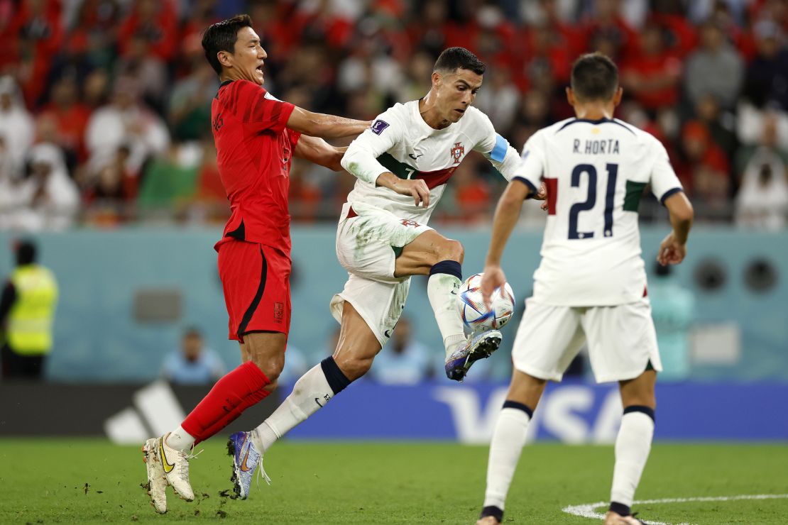 Ronaldo was substituted during Portugal's dramatic defeat to South Korea Friday.