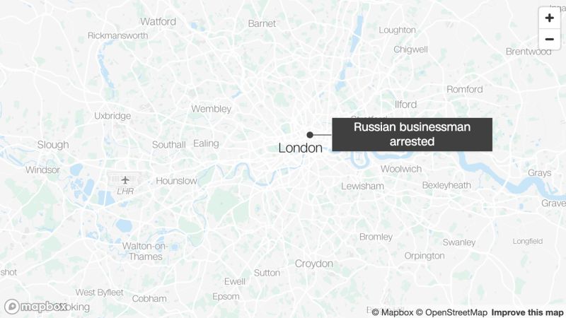 Wealthy Russian businessman arrested in London on suspicion of multiple offenses, including money laundering | CNN