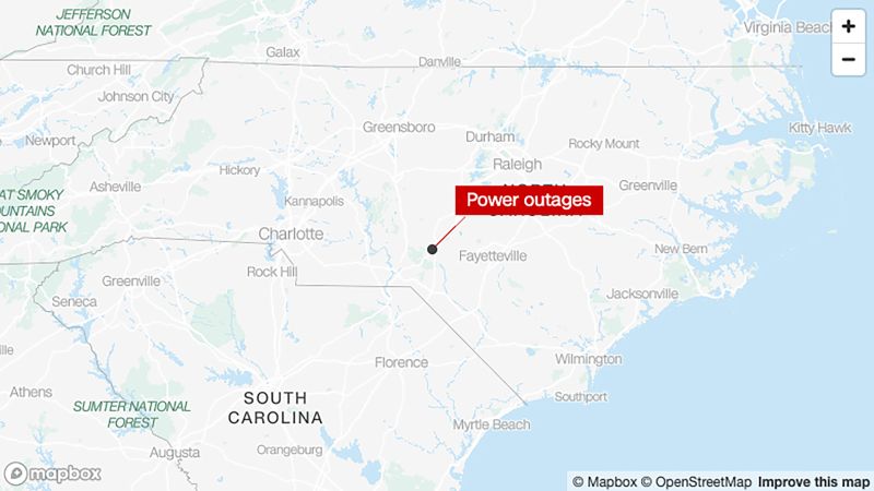 A mass power outage in North Carolina is being investigated as a ‘criminal occurrence,’ authorities say | CNN