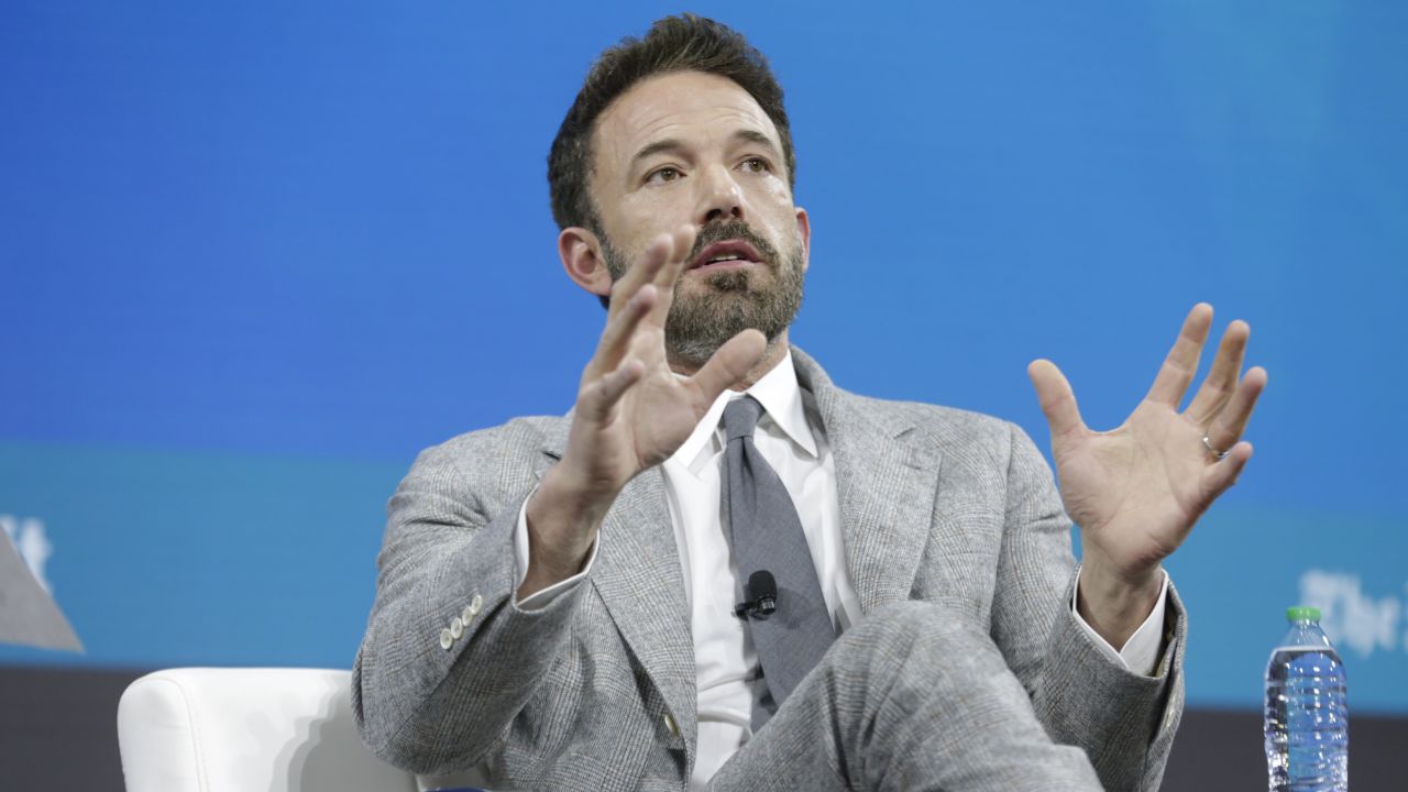 Ben Affleck, seen here at the 2022 New York Times DealBook conference in New York last month, likened Netflix's model for moviemaking to an 'assembly line.'