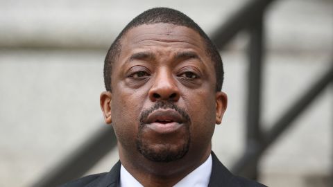 Former New York State Lieutenant Governor Brian Benjamin exits Manhattan federal courthouse following a hearing on bribery charges in New York City, U.S., May 12, 2022.  