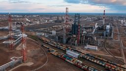 A general view shows the oil refinery of the Lukoil company in Volgograd, Russia April 22, 2022. Picture taken April 22, 2022. Picture taken with a drone. REUTERS/REUTERS PHOTOGRAPHER