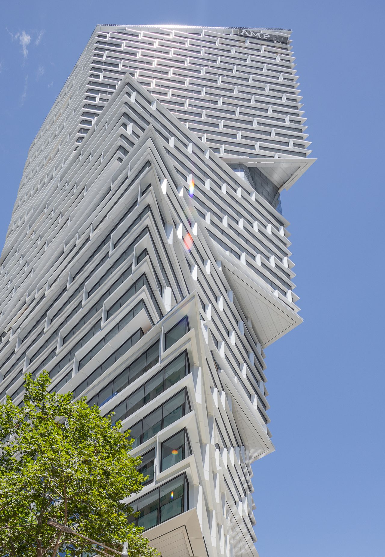 The new tower's design comprises five stacked volumes. 
