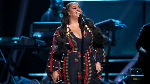 PASADENA, CALIFORNIA - FEBRUARY 22: Jill Scott performs onstage during the 51st NAACP Image Awards, Presented by BET, at Pasadena Civic Auditorium on February 22, 2020 in Pasadena, California. (Photo by Rich Fury/Getty Images)