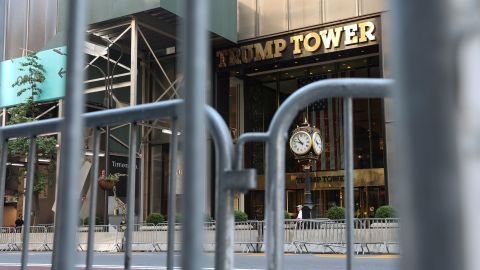 The entrance to Trump Tower on 5th Avenue is pictured in the Manhattan borough of New York City, June 30, 2021. 