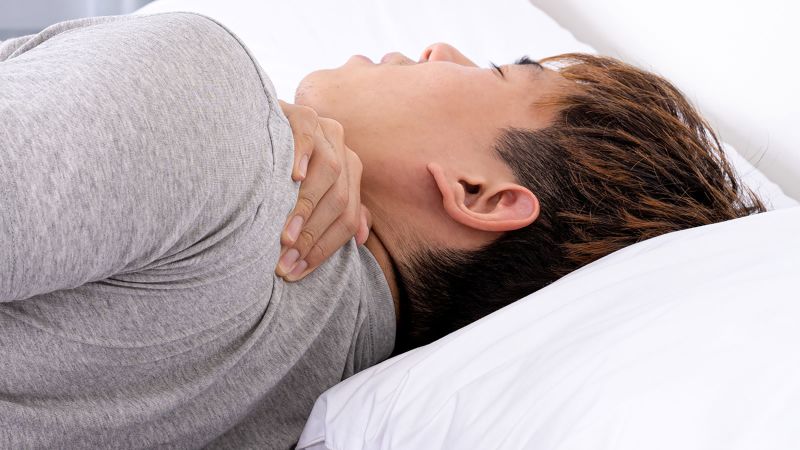 Neck pain associated with poor sleep position