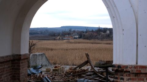 The monastery and village of Dolyna were the scene of fierce battles between Russian and Ukrainian forces, with both sides using the area as a base.