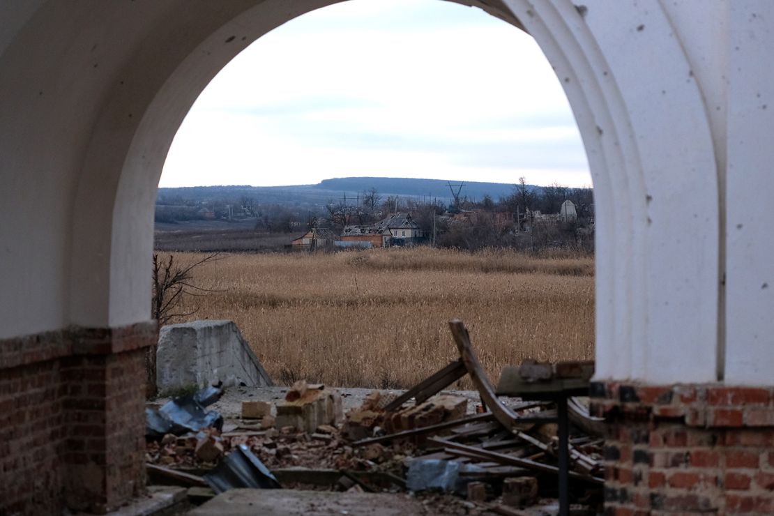 The monastery and the village of Dolyna were the site of heavy battles between Russian and Ukrainian forces, with both sides using the area as a base.