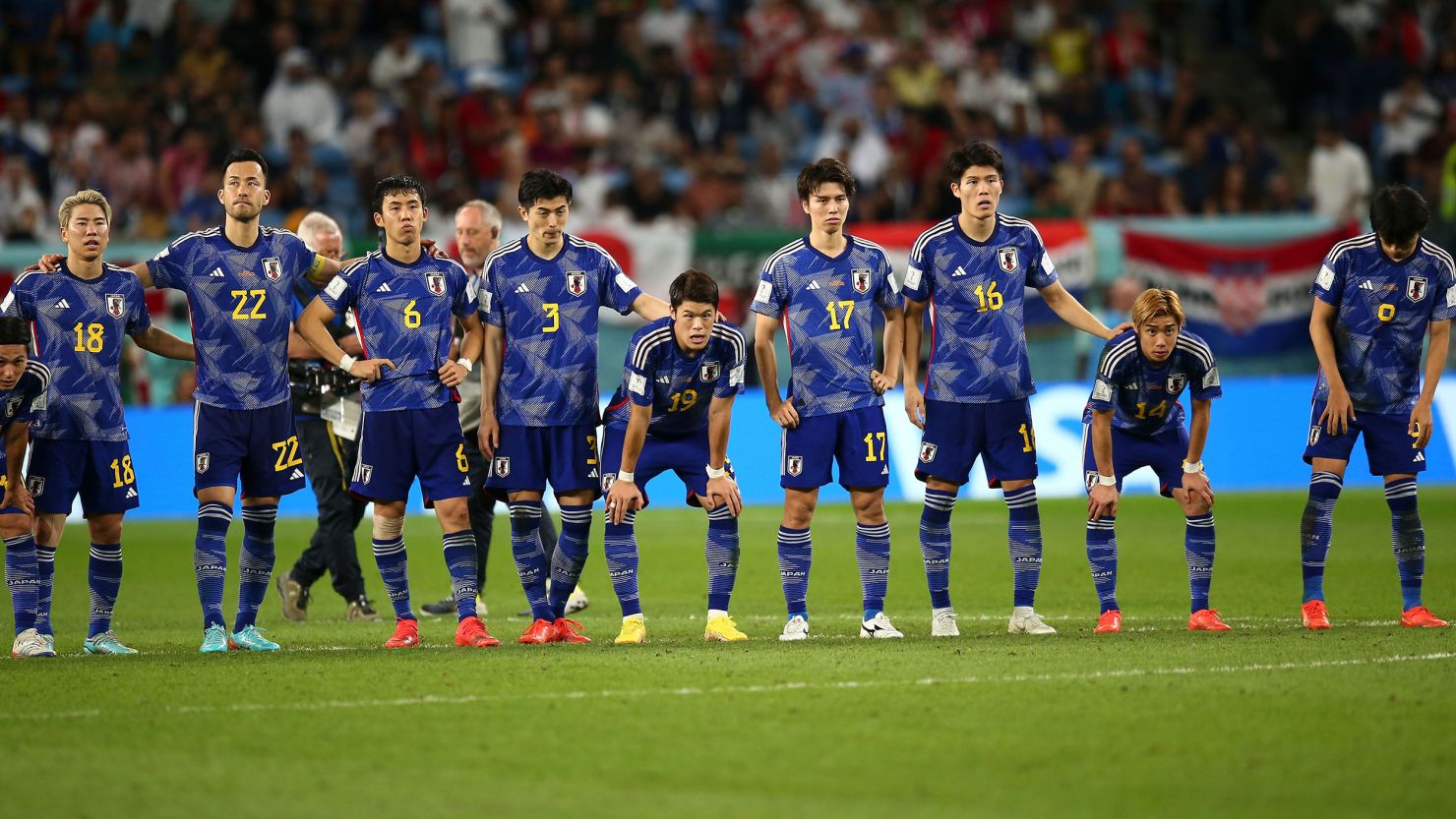 Japan's players look dejected at the end of the last-16 match against Croatia, but the Samurai Blue brought drama and grace to the World Cup.