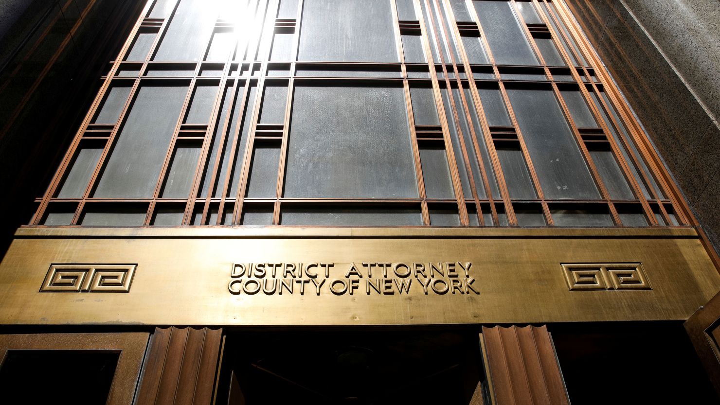 The entrance to the The New York County District Attorney's office at 1 Hogan Place is seen in Manhattan in New York City, New York, May 19, 2021. 