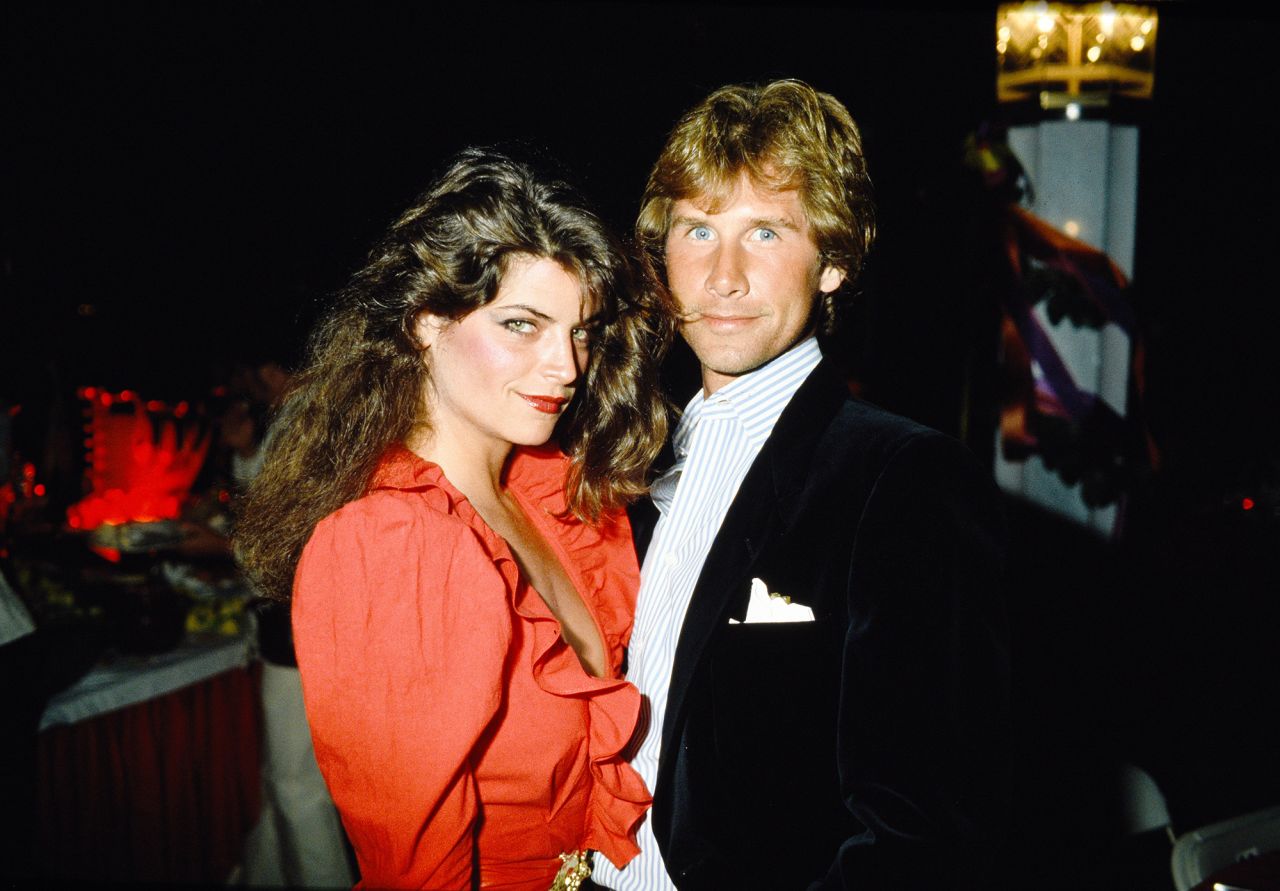 Alley with her future second husband Parker Stevenson in Aspen, Colorado, in 1979. The couple was married from 1983 to 1997 and share two children.