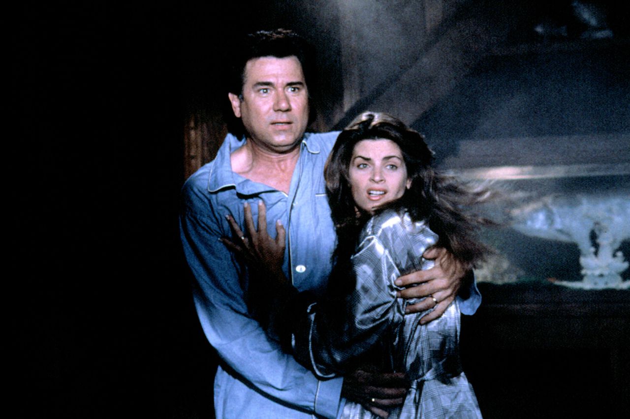John Larroquette and Alley in a scene from the 1990 film "Madhouse."